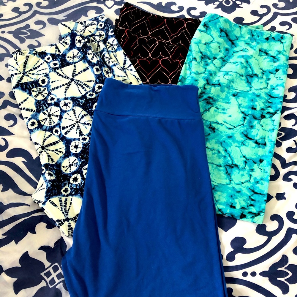 WORN ONCE! Lot of TC2 LuLaRoe leggings! Plus size!